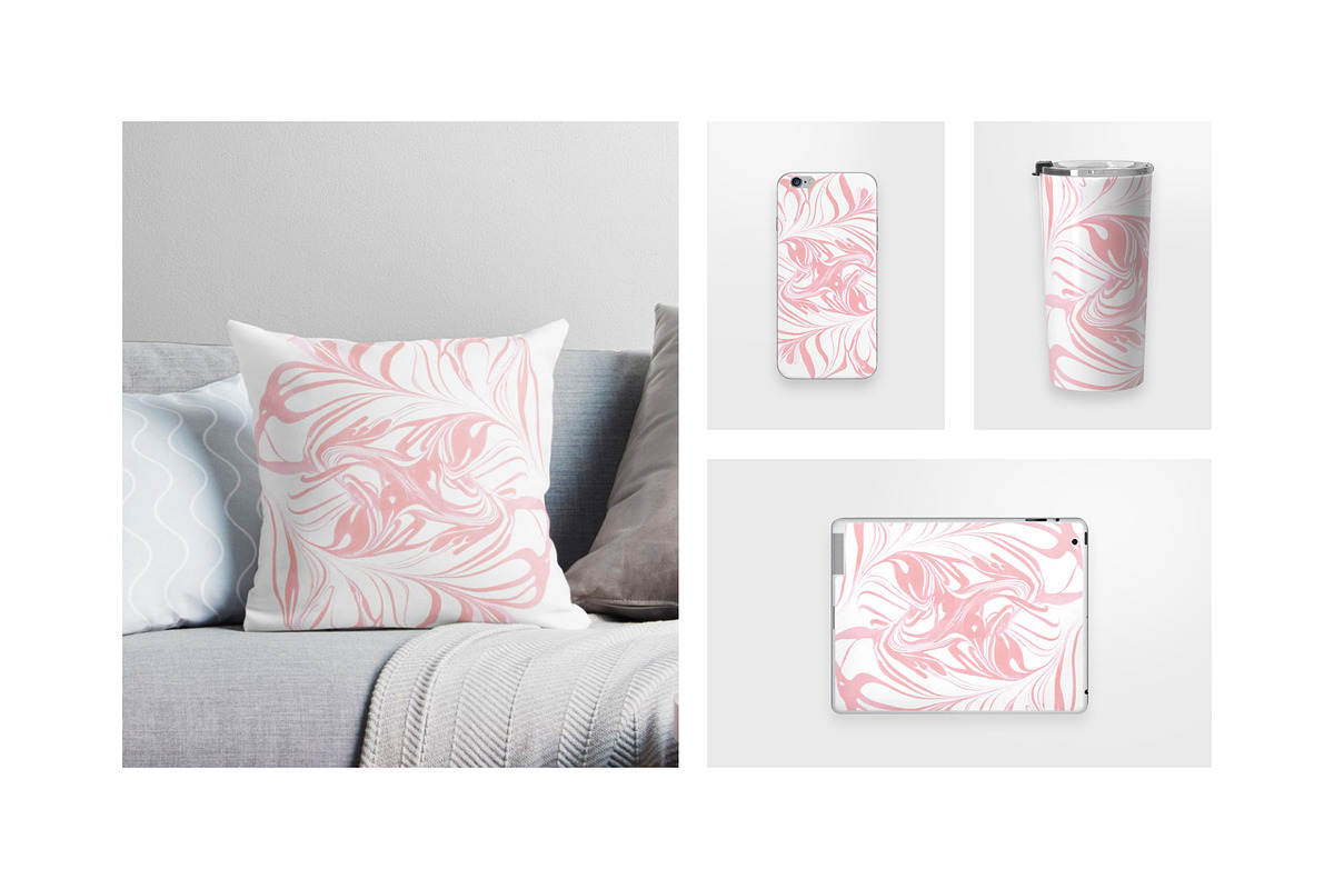 50 hand-drawn marble textures, a Texture Graphic by Uniko Studio (Photo 3 of 6)