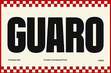 Guaro - Bold Sport Condensed Font