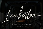 Lumberton - Authentic Signature, a Handwritten Font by MJB Letters (Thumbnail 1 of 11)