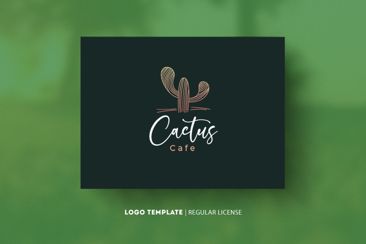 Cactus Cafe, a Branding & Logo Template by Cre8iveSense (Photo 1 of 4)