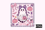 Pastel Spooky Ghost Halloween Design, a Seasonal Illustration by Creative Art (Thumbnail 1 of 3)