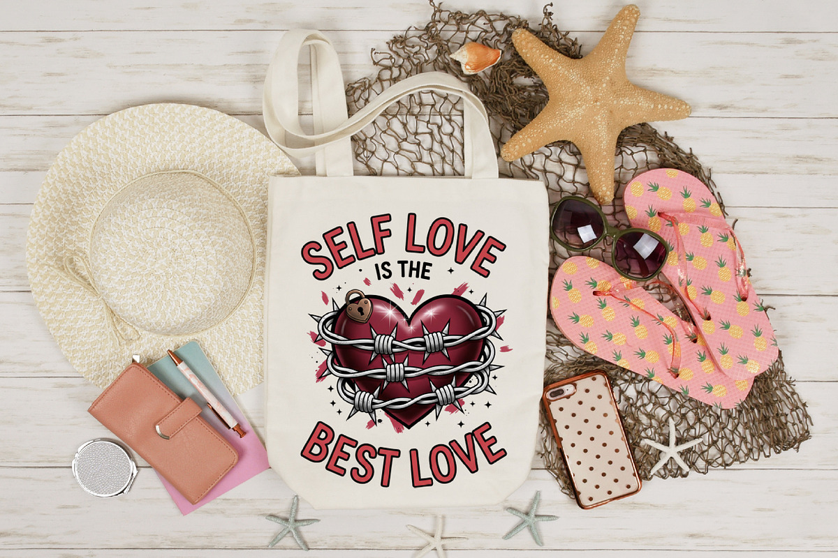 Self Love is the Best Love Png,Valen, an Illustration by Designking (Photo 5 of 6)