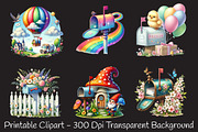 Spring Mailbox Sublimation Clipart, an Illustration by RobertsArt (Thumbnail 3 of 7)