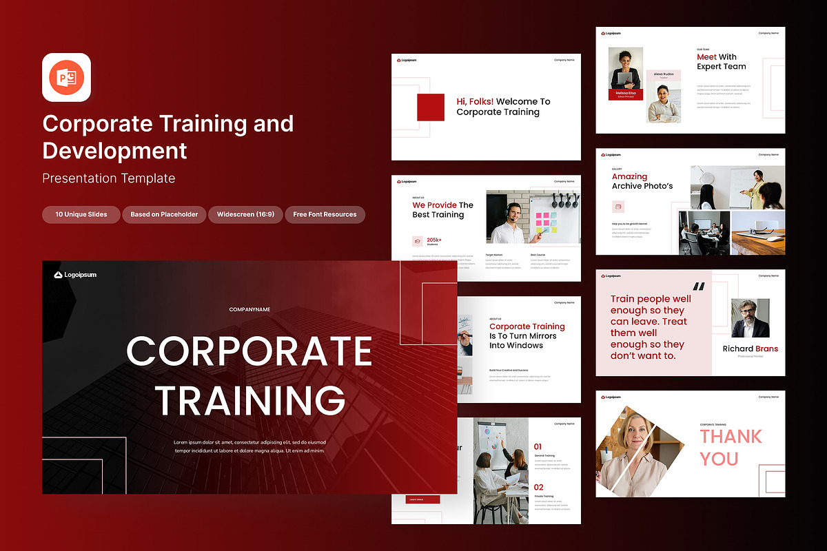 Corporate Training & Development PPT, a Presentation Template by Antstheme (Photo 1 of 2)