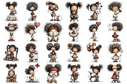 Cute African American Girl Clipart, an Illustration by designcity5 (Thumbnail 2 of 5)