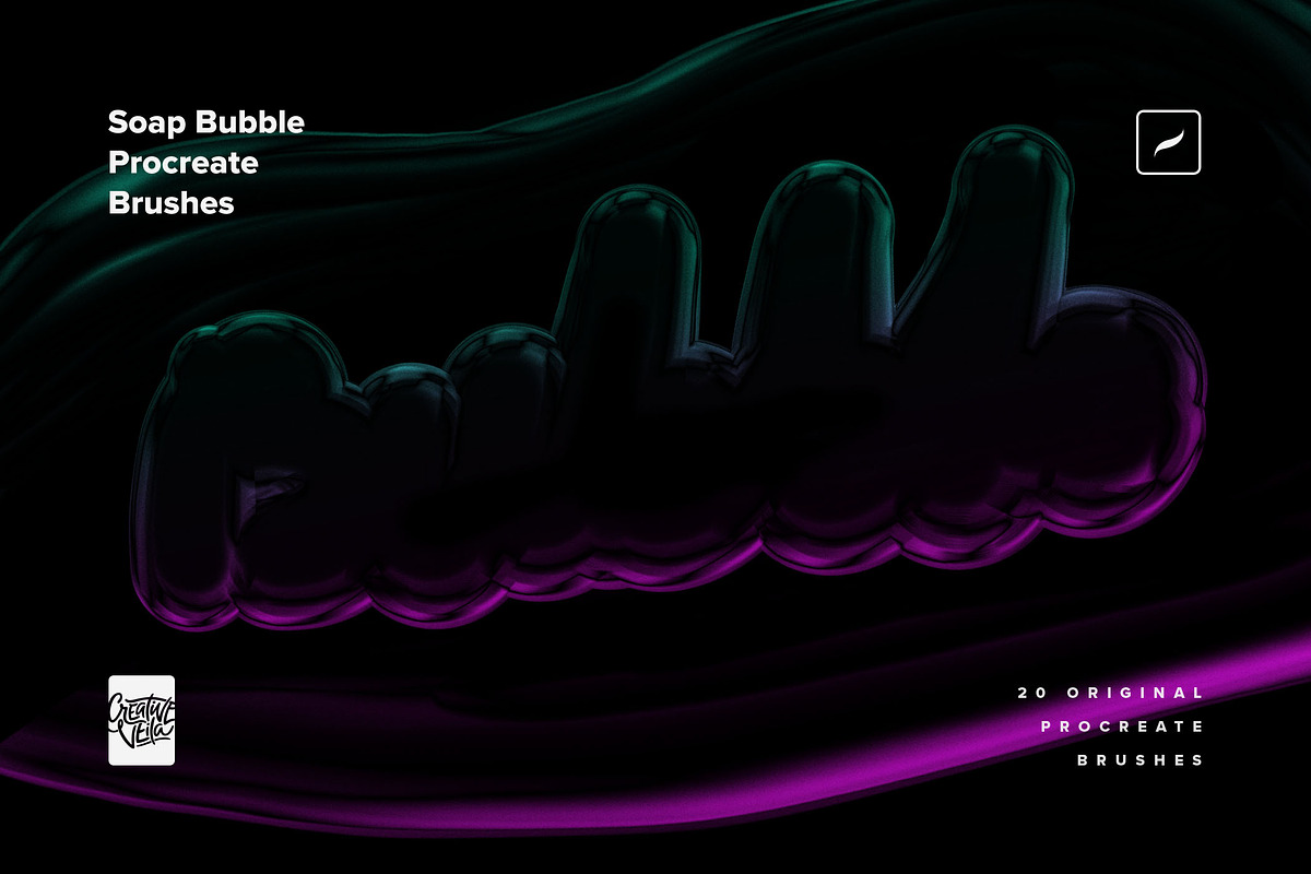 Soap Bubble Procreate Brushes, a Brush Add-On by Creative Veila (Photo 10 of 12)