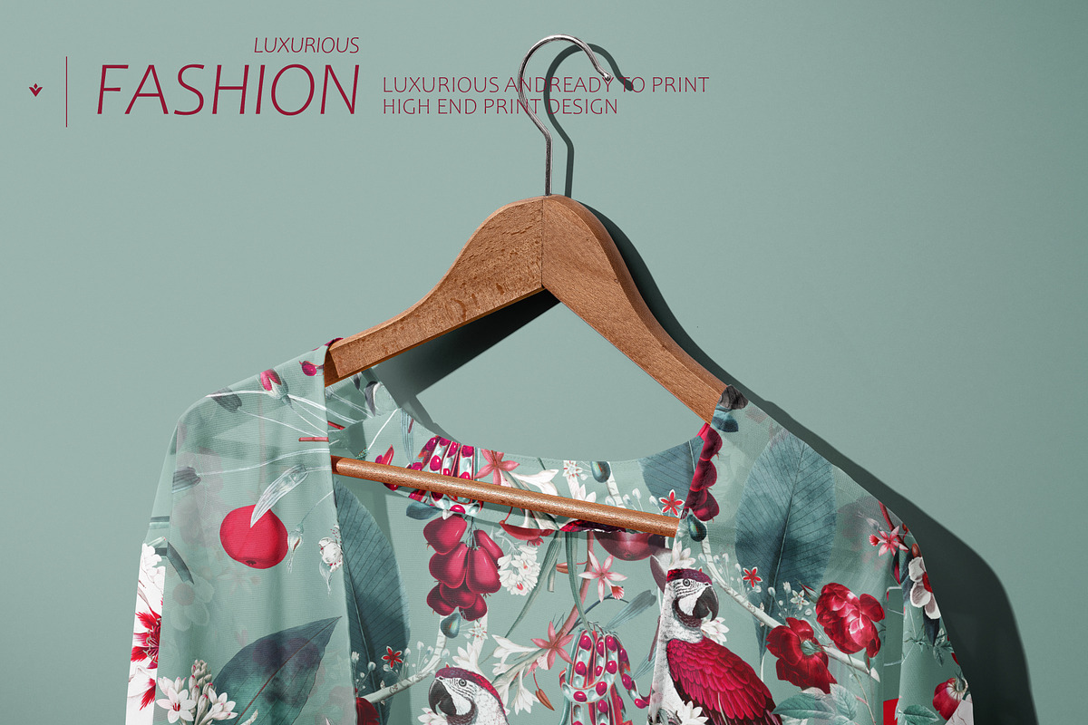 Crimson Aviary - Seamless Pattern, a Pattern Graphic by YARROO (Photo 5 of 10)