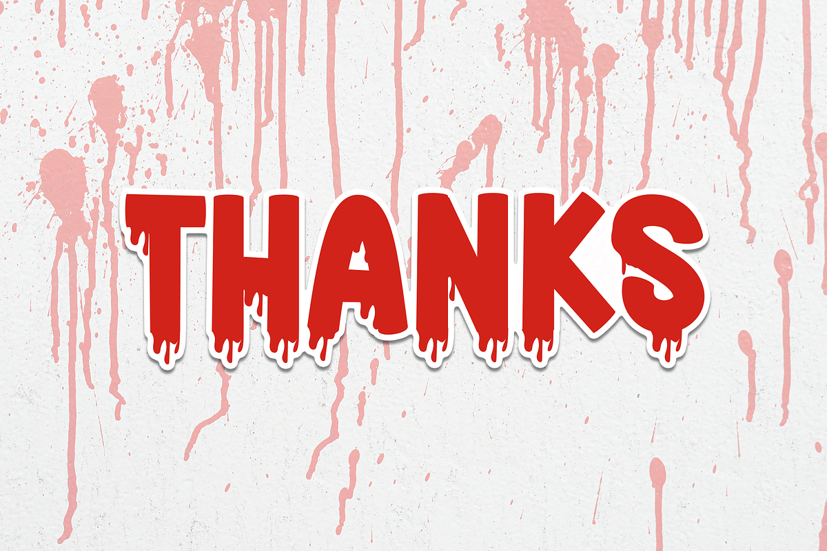 Red Blood | Script Font, a Script Font by Scratchones (Photo 8 of 8)