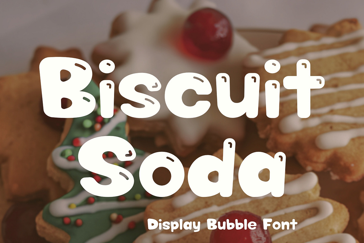 Bubble Display Font - Biscuit Soda, a Sans Serif Font by ZoloDesignHub (Photo 6 of 8)