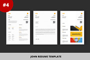 Resume Template Bundle - Vol 04, a Resume Template by Nina Shaw (Thumbnail 5 of 12)