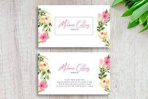 Floral Business Card Template 