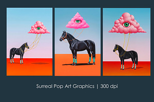 Surreal Pop Art Graphics, an Animal Illustration by StockVerse Creative