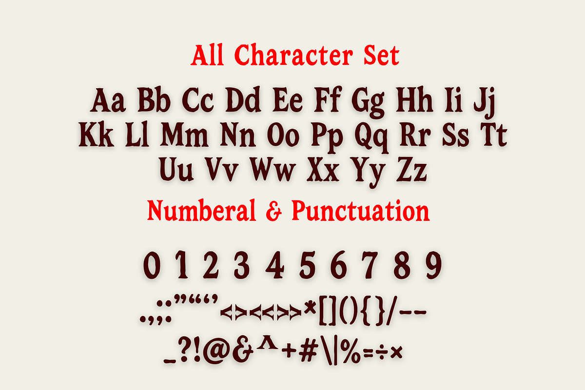 Gothic Horror is a distressed font, a Serif Font by Brown Cupple (Photo 7 of 8)