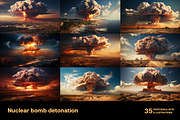 Nuclear bomb detonation. 35 images, an Object Illustration by Handmadefont (Thumbnail 8 of 10)
