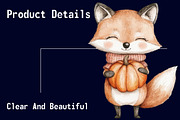 Autumn Fox Sublimation Clipart Png, an Illustration by CitraGraphics (Thumbnail 6 of 6)