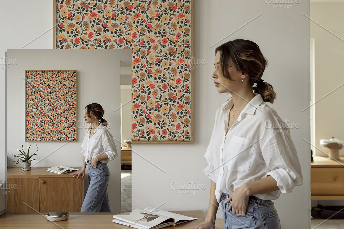 Modern Interior Frame Mockup, a Household Mockup by RevintageStudio (Photo 6 of 6)