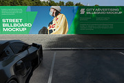 Street Billboard Mockup, an Advertising Mockup by Unerispace (Thumbnail 2 of 5)