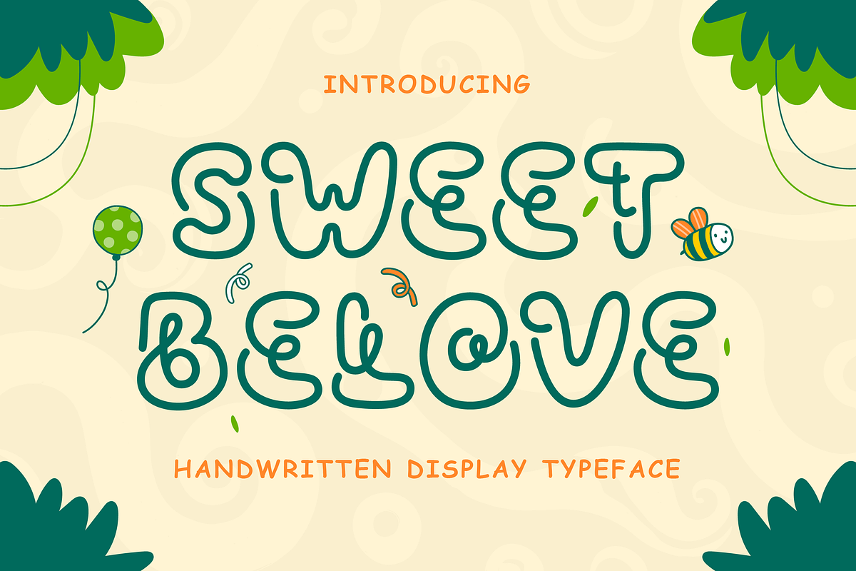 Sweet Belove – Playful Handwritten, a Handwritten Font by Mahesans Co (Photo 1 of 10)