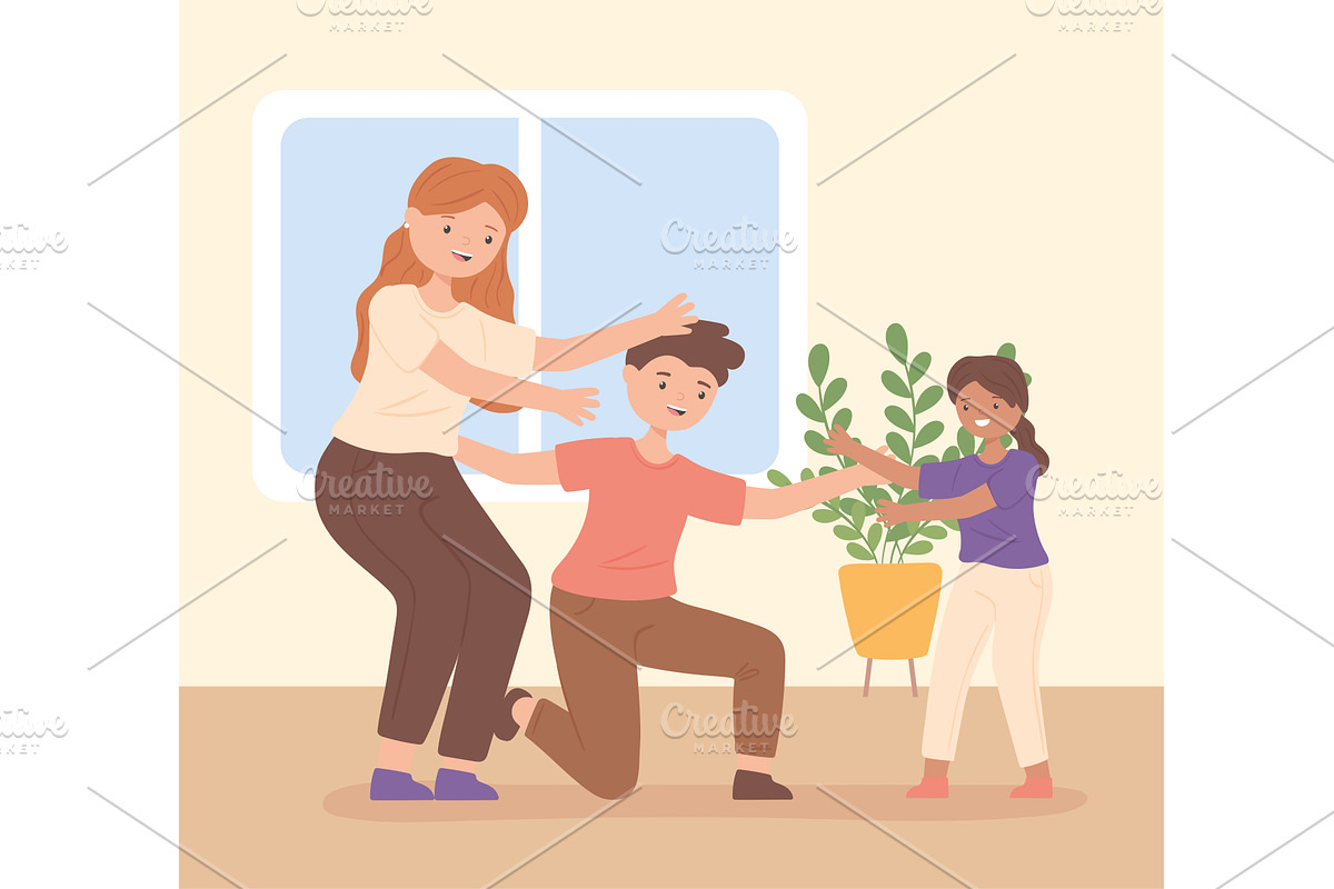 couple and adopted girl, a Person Illustration by studiogstock