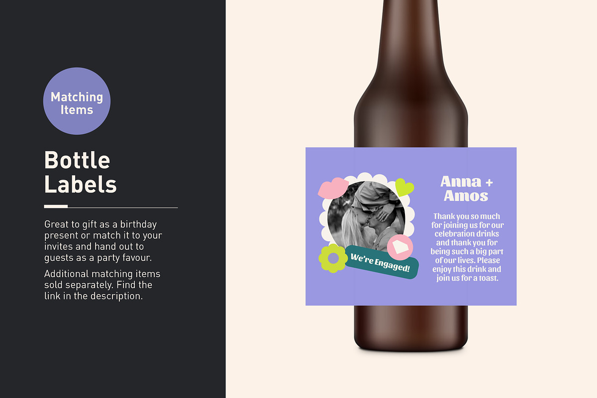 Anna + Amos Engagement Invitation, a Stationery Template by Mountain Folk Creative (Photo 7 of 7)