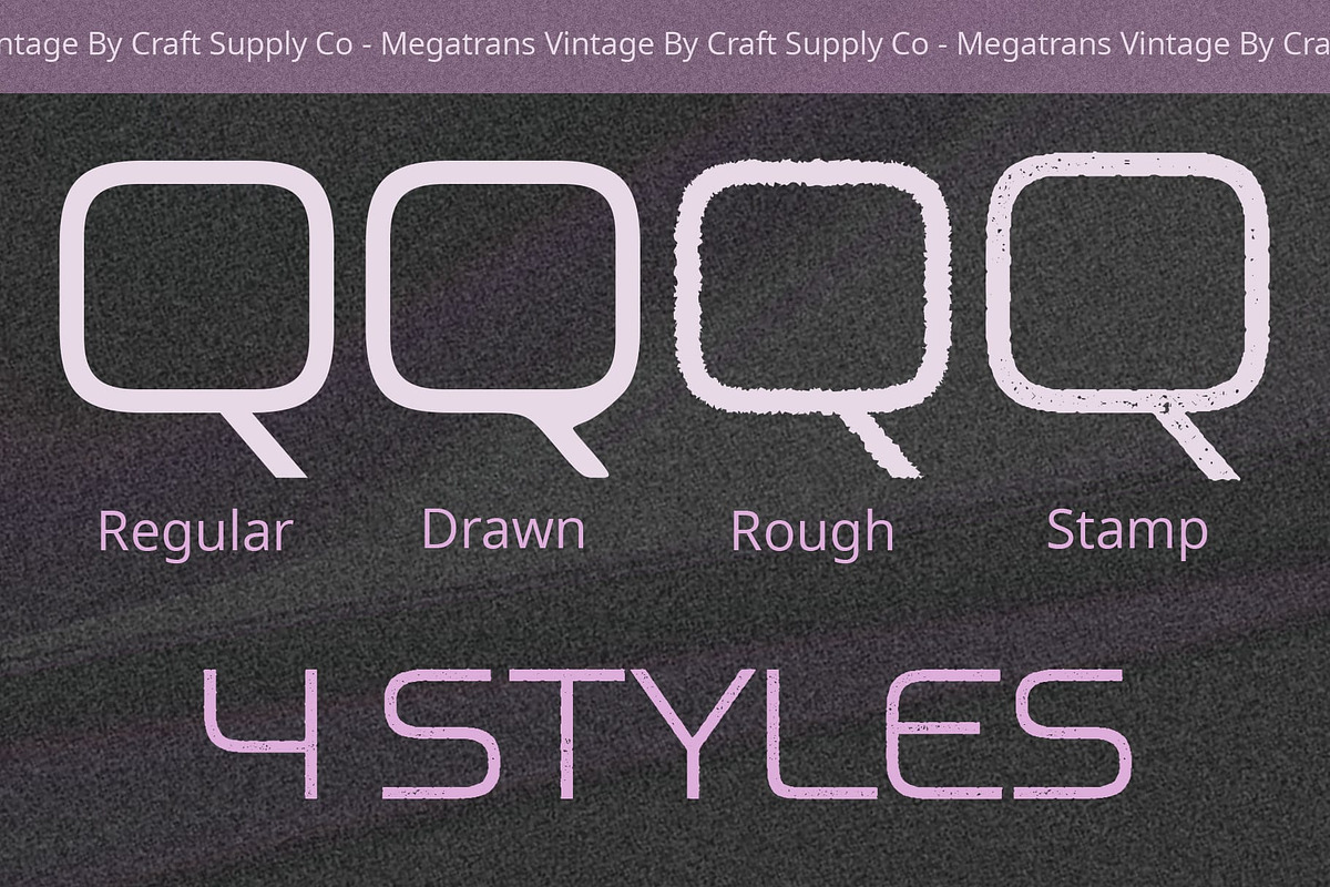 Megatrans Vintage, a Sans Serif Font by Craft Supply Co. (Photo 2 of 8)