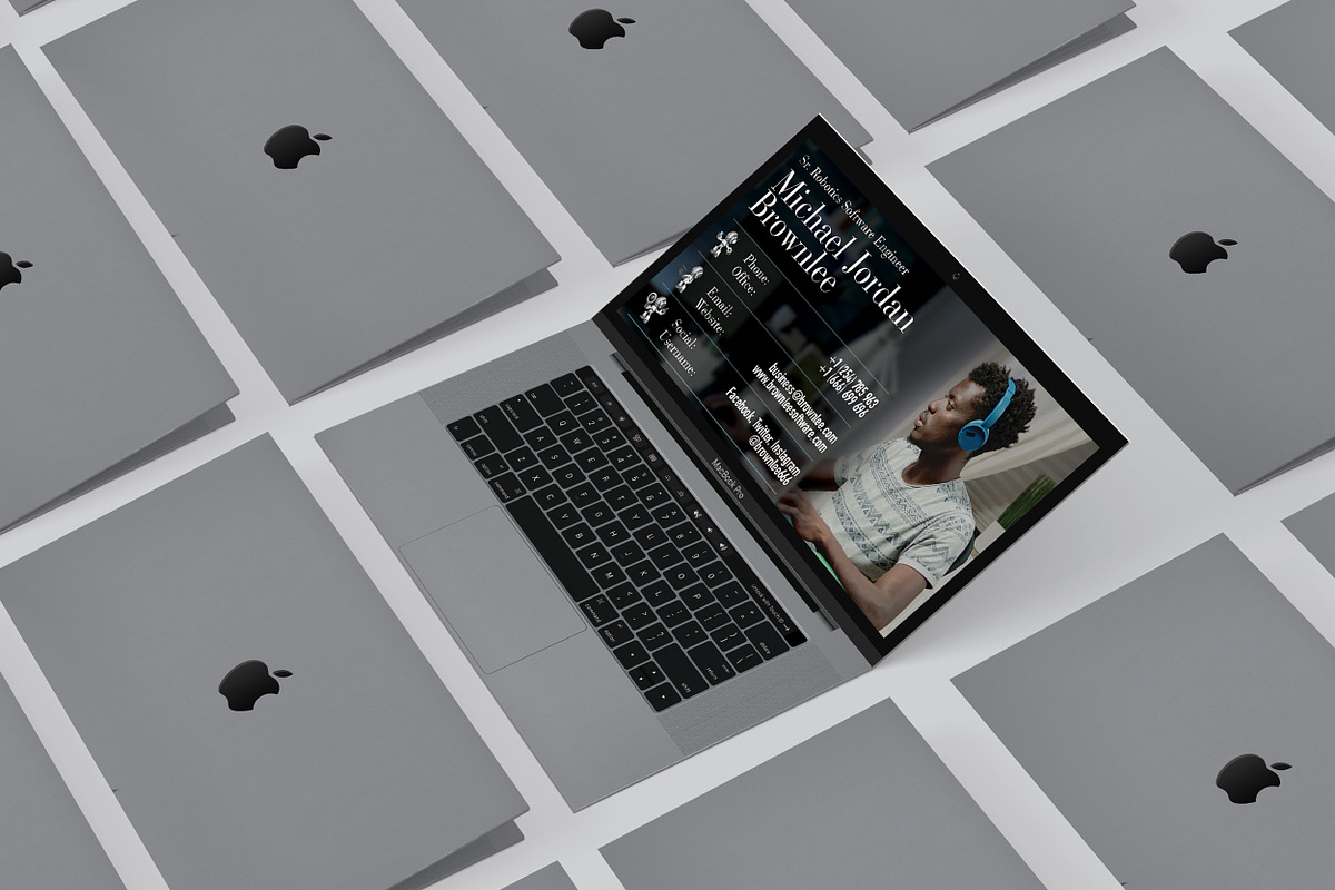 Folded Business Card - Software, a Business Card Template by TheFeture (Photo 5 of 5)