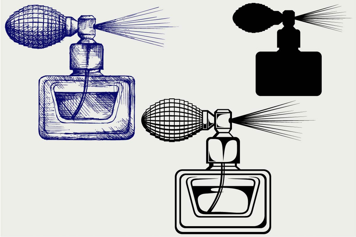 Perfume bottle SVG, an Outline Icon by LineworkStock