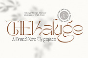 The Kaluge + BONUS ILLUSTRATIONS, a Serif Font by Alcode (Thumbnail 12 of 23)