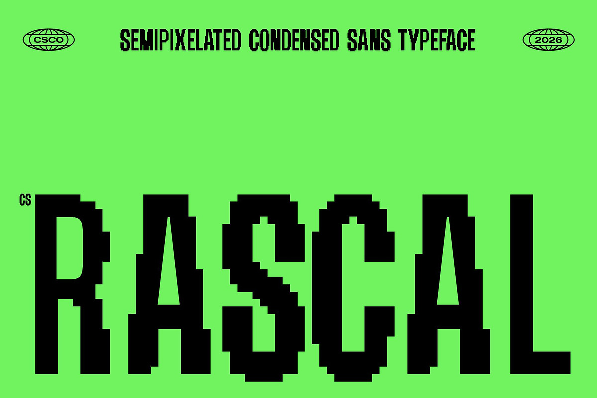 CS Rascal Semipixel, a Sans Serif Font by Craft Supply Co. (Photo 1 of 8)