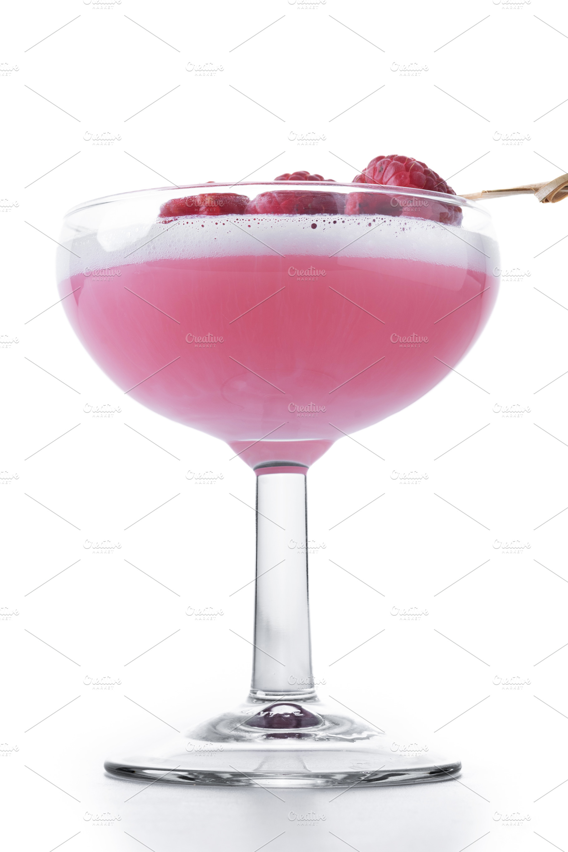 Elegant French Martini Cocktail isolated on white background, a Food & Drink Photo by etorres69