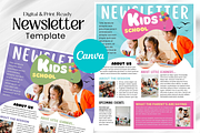 Kids Newsletter Canva Template, an Email Template by PixelCraft (Thumbnail 1 of 9)