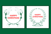 Happy Christmas Wreath Design, a Decorative Illustration by Lakhan1998 (Thumbnail 6 of 6)