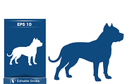 Bold Dog Silhouette Vector, an Object Illustration by CarWrap design (Thumbnail 3 of 3)