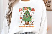 Be Merry and Bright Christmas, Santa, an Illustration by DreamArtGraphic (Thumbnail 3 of 5)