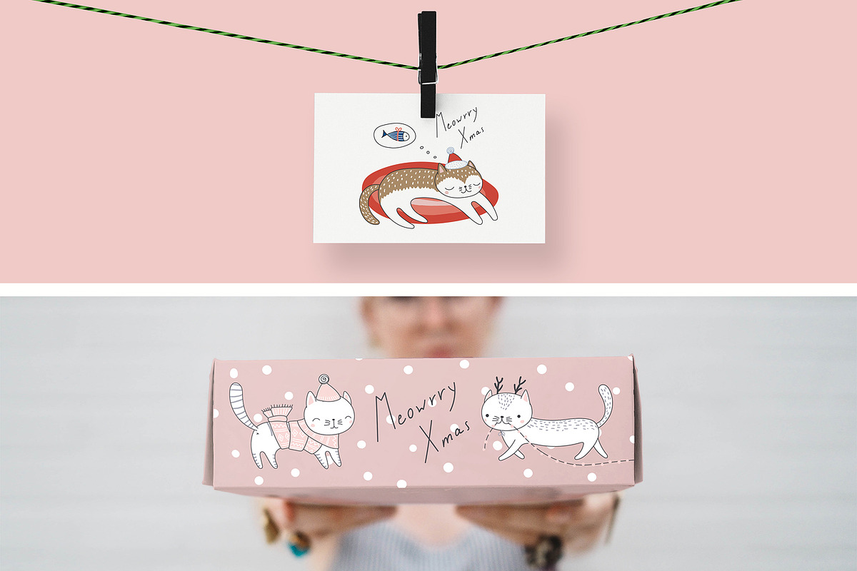 Christmas Bundle Cute Illustrations, a Seasonal Illustration by sceptical cactus (Photo 44 of 62)