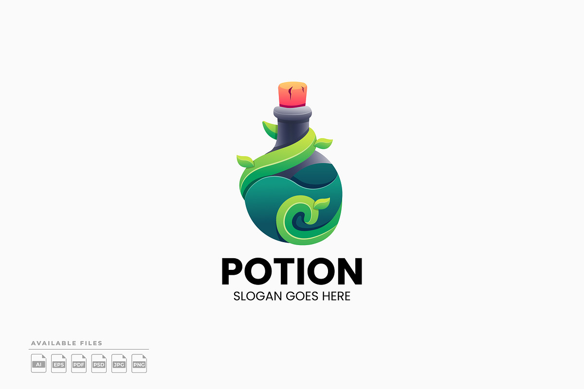 Green Potion Logo Template, a Branding & Logo Template by Zeer Graphic