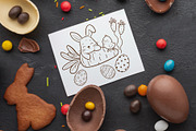 Easter Bunny Clipart Set PNG SVG, a Seasonal Illustration by ArtGiftsStudio (Thumbnail 5 of 5)