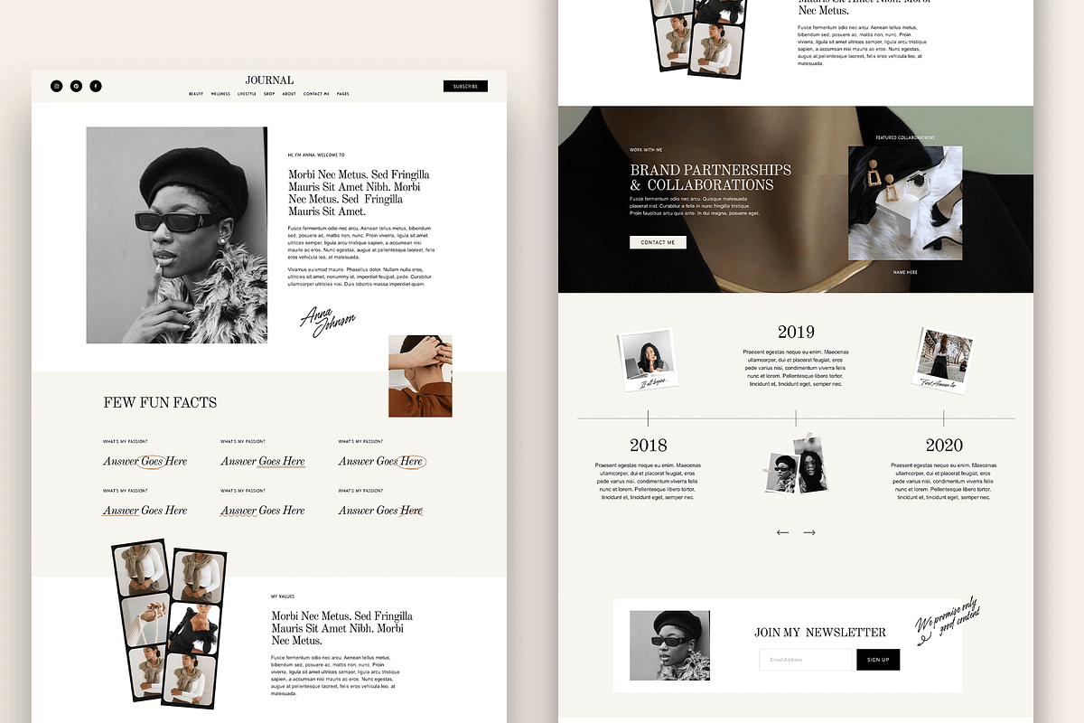 Blog Squarespace 7.1 Template, a Websites & App Template by Kseniia_Design (Photo 5 of 9)
