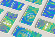 Lime Acid Gradients & Objects, a Texture Graphic by Julie&Taily (Thumbnail 15 of 21)