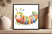 Watercolor Bugs Sublimation Clipart, an Illustration by DreamCafeArt (Thumbnail 6 of 7)