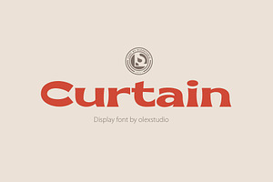 CURTAIN - Display Font