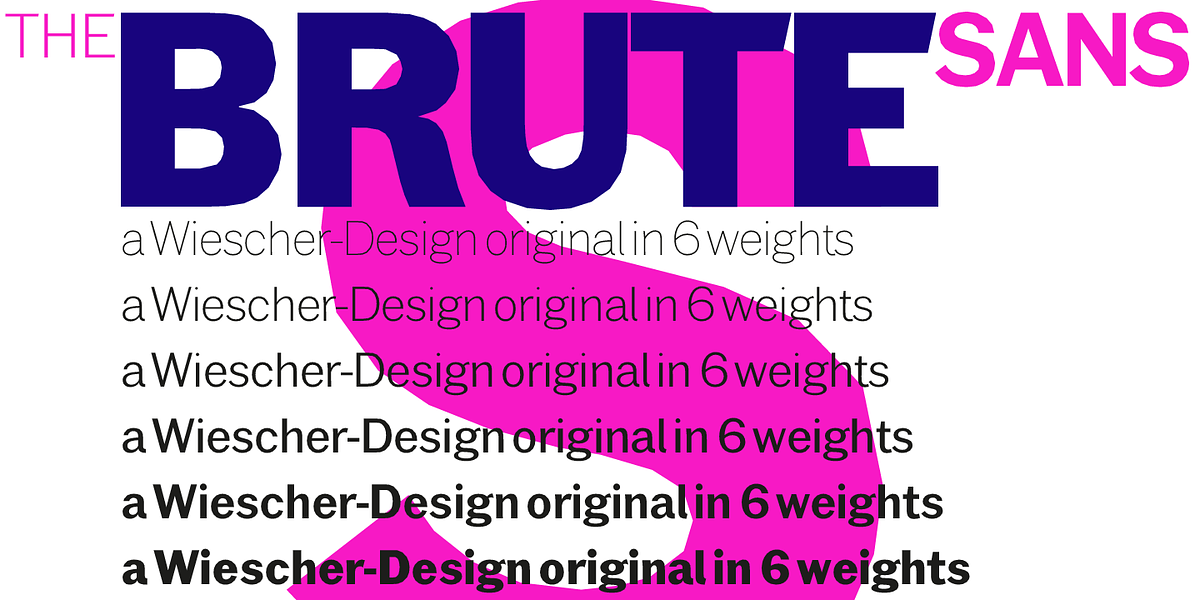 Brute Sans, a Sans Serif Font by Wiescher-Design (Photo 3 of 7)