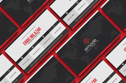Red Corporate Business Card