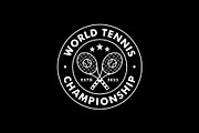 Tennis Sport Emblem Badge Logo, a Branding & Logo Template by Buqancreative (Thumbnail 4 of 4)