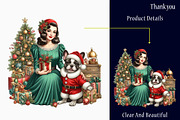 Funny Christmas Vintage Lady, an Object Graphic by designcity5 (Thumbnail 5 of 5)