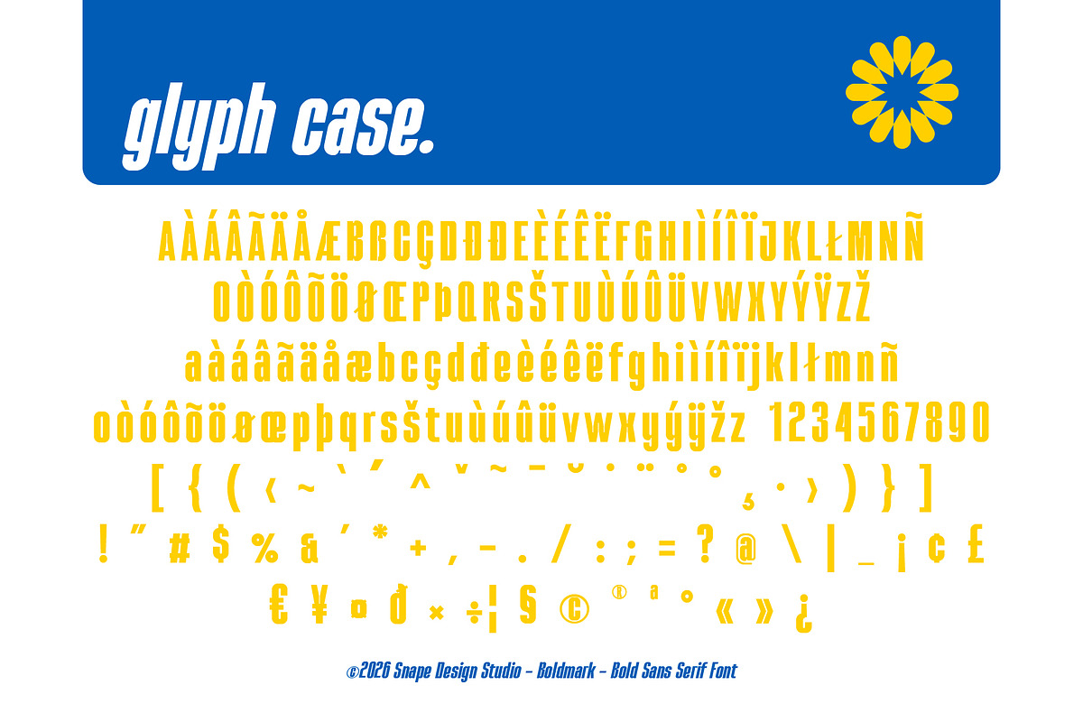 Boldmark - Bold Sans Serif Font, a Sans Serif Font by Snape Design Studio (Photo 5 of 12)