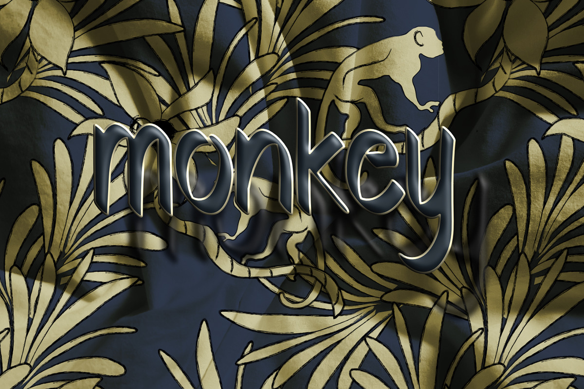 Tropical Monkey jungle foliage leave, a Pattern Graphic by Nocito Design (Photo 1 of 6)