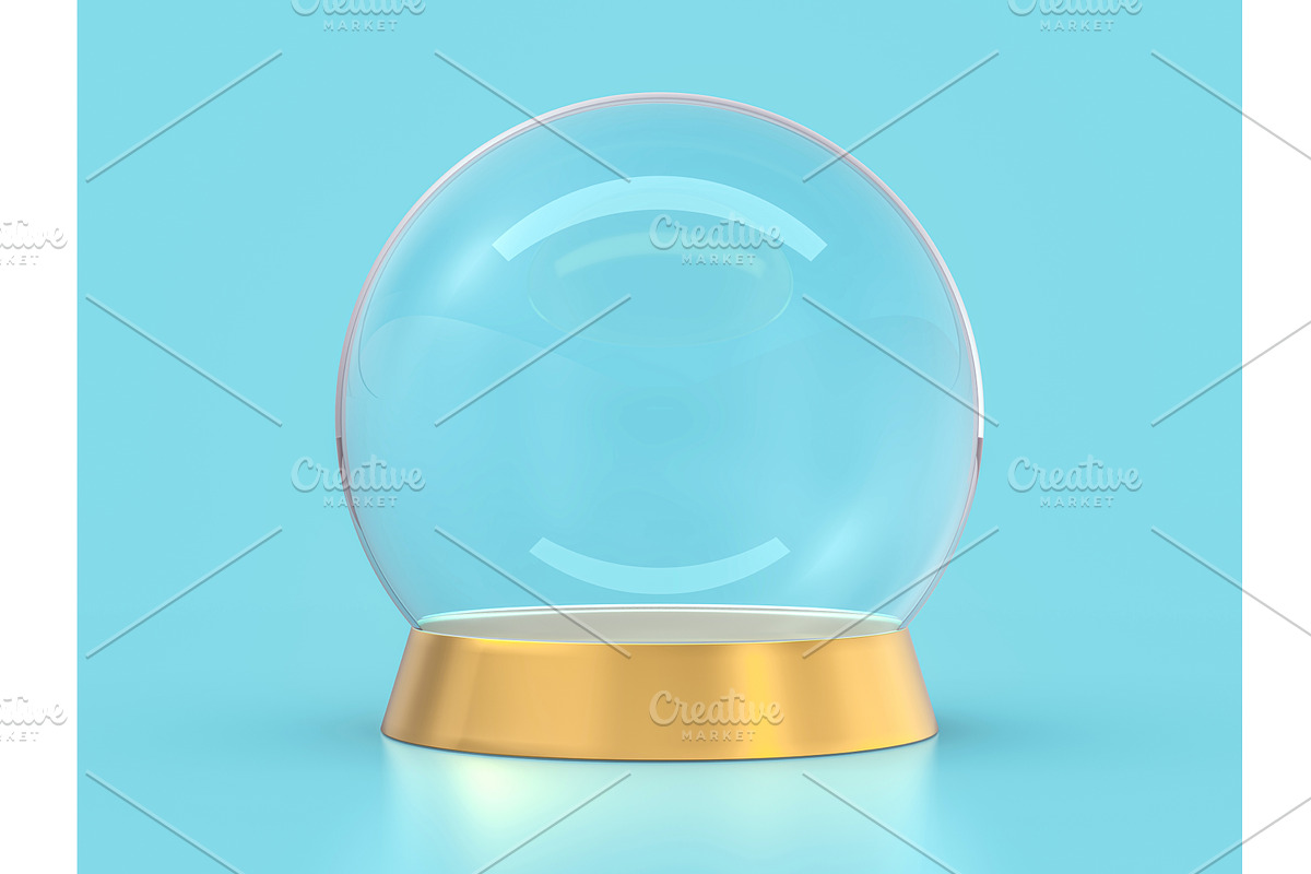 Large glass ball for predictions on, an Object Graphic by 3D Graphics Shop