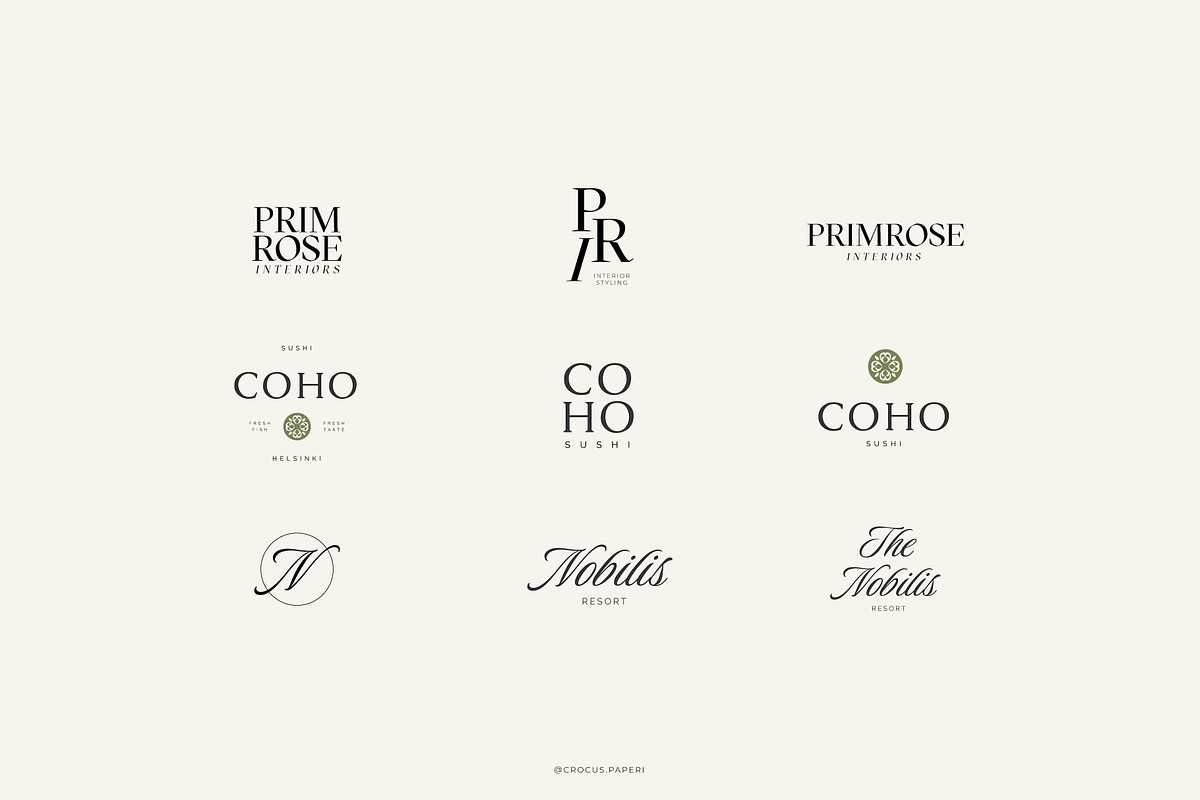 LUXURY Logos & Business Cards, a Branding & Logo Template by Crocus Paperi (Photo 13 of 17)