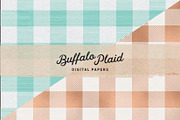 Pastel Plaid Vintage Digital Papers, a Pattern Graphic by Indie Grace Design (Thumbnail 2 of 5)